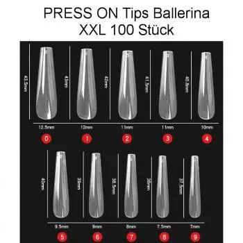 PRESS ON Tips Ballerina XXL 100 Stück